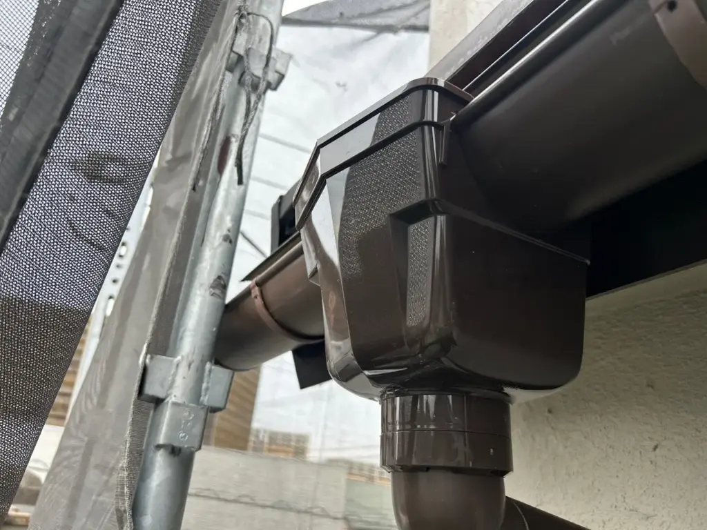 施工事例/町田市/外壁塗装/外壁塗装専門店/ワンリフォーム/雨樋取替/雨樋/火災保険