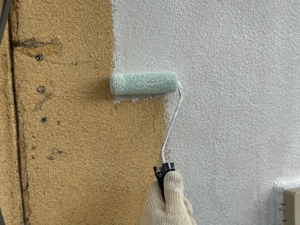 施工事例/町田市/外壁塗装/外壁塗装専門店/ワンリフォーム/雨樋取替/雨樋/火災保険/外壁剥離/旧塗膜剥離