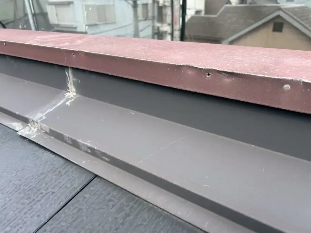 施工事例／町田市／笠木板金／板金工事／外壁塗装／外壁塗装専門店／ワンリフォーム／雨樋取替／雨樋／火災保険