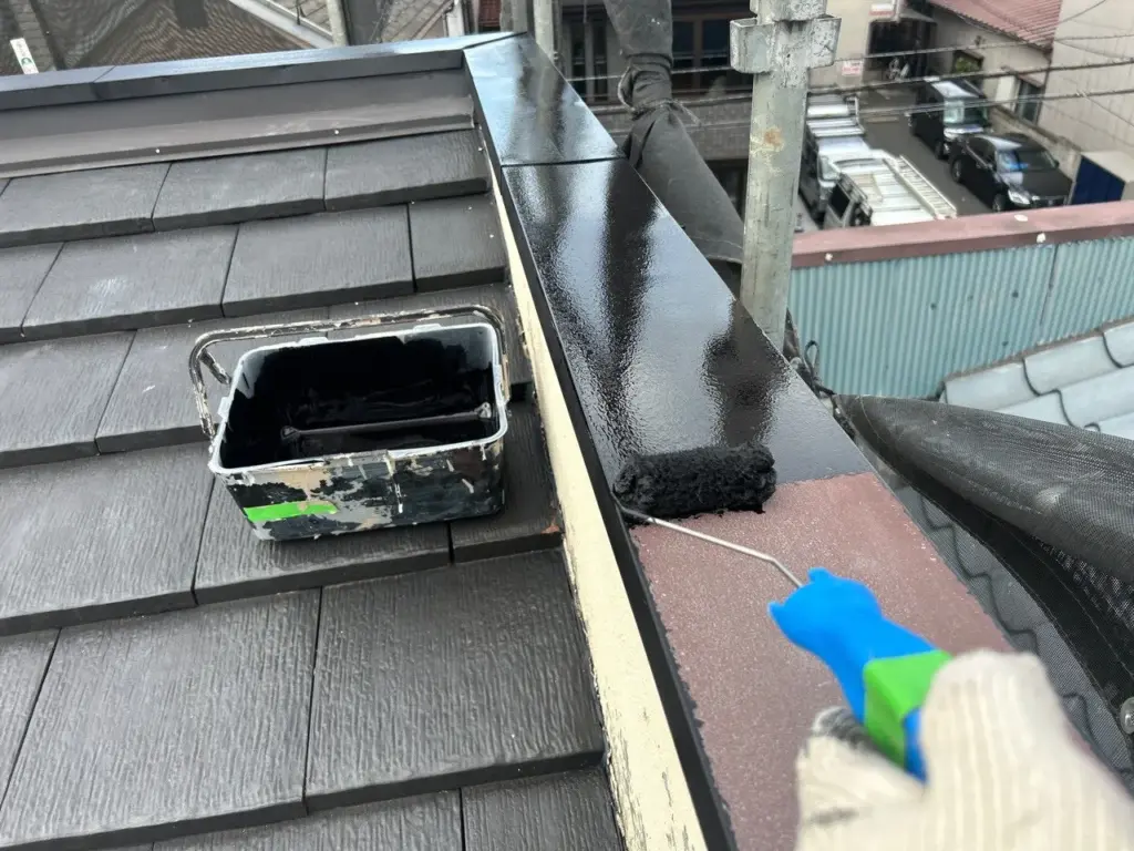 施工事例/町田市/外壁塗装/外壁塗装専門店/ワンリフォーム/雨樋取替/雨樋/火災保険/付帯部塗装